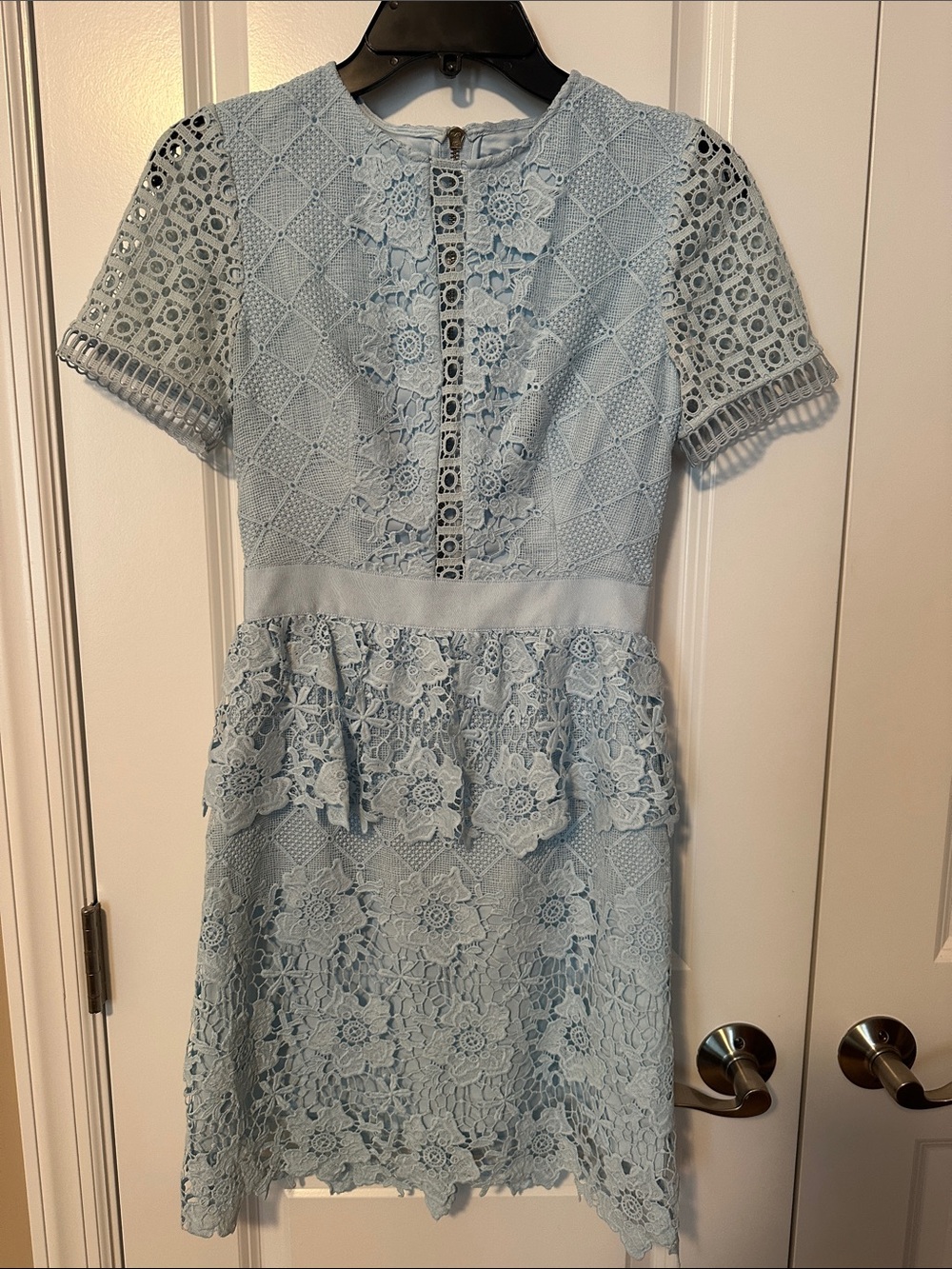 Ted Baker London Dixa Pale Blue Layered Lace Dress